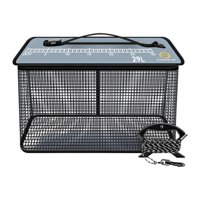 Magideal - Cesta De Pesca, Jaula Para Peces, Con Cremallera Superior, Para Almacenar Cebos De Pesca, Jaula De Red Portátil 29 Litros