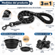 thumbnail image 3 of Correa para Perros 3 en 1 DongDa con Recipiente Plegable y Dispensador de Bolsas, Negra, 3 of 3