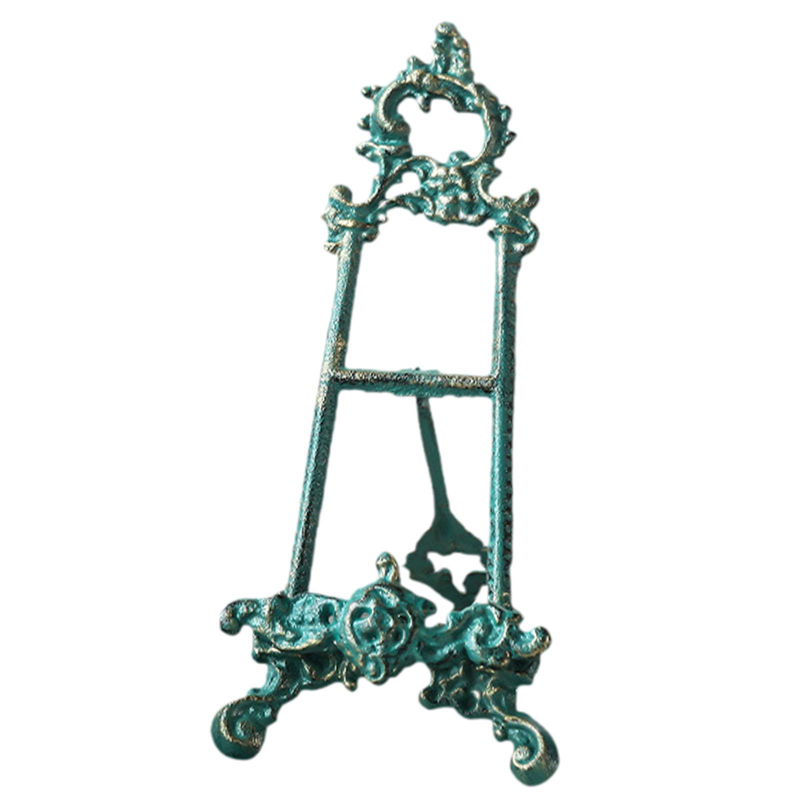 Magideal - Soporte De Exhibición De Hierro Para Platos Decorativos Libros Y Fotos Caballete Metálico Con Diseño Estable Y Moderno Adecuado Para El Hogar Oficina S