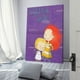 thumbnail image 3 of Stella y Sam Cuadro decorativo colgante - Arte de pared - Póster enmarcado - Decoración de pared - Regalos para familia, amigos y aficionados 40*60 cm, 3 of 6