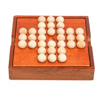 Bothyi - Juego De Mesa De Solitario De Madera, Rompecabezas Iq De Ajedrez Noble Único Para Adultos Y Niños