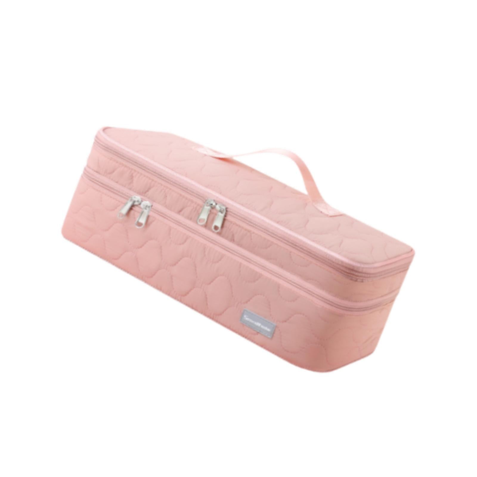 Magideal - Bolsa De Almacenamiento Para Secador De Pelo Estuche De Viaje Para Secador De Pelo Estuche Multiusos De Poliéster Para Guardar Herramientas De Peinado Rosa