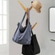 thumbnail image 5 of Bolso de mano de pana para mujer, informal, con cremallera, de gran capacidad y bolsillos., 5 of 5