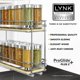thumbnail image 2 of Rack de especias LYNK PROFESSIONAL 11 cm Madera/Cromo 2 niveles, 2 of 9