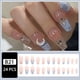 thumbnail image 2 of Glitter Sea Salt Ice Blue Sequins Press On Nails - Glossy Rhinestone False Nails for Women, 2 of 3