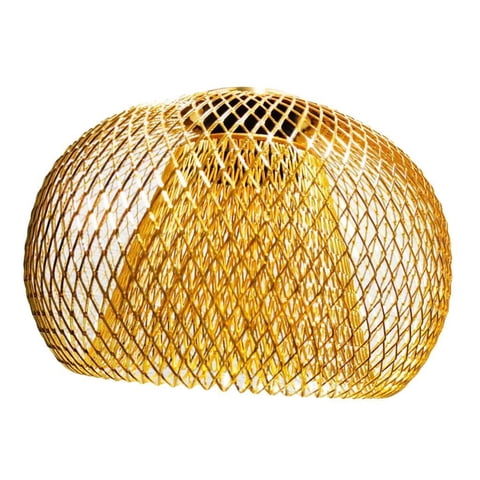 Ioensy - Pantalla De Lámpara Colgante, Cubierta De Luz De Techo Retro Para Baño, Cafetería, Pasillo, Dorado