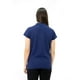 thumbnail image 4 of Polera Pique Quebec Manga Corta Azul Mujer, 4 of 6