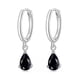 thumbnail image 1 of Aros Plata Mujer Argolla Circon Negro, 1 of 3