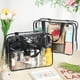 thumbnail image 5 of 10 Pack Large Transparente Cosmético Bolsas con Mango Bolsas de Aseo de Plástico con Cremallera Viaje Maquillaje Oganizer Waterprode Tote Bags Stoage Purse Bulk Mujeres Hombres, Wok, Beach, Travelling, 5 of 6