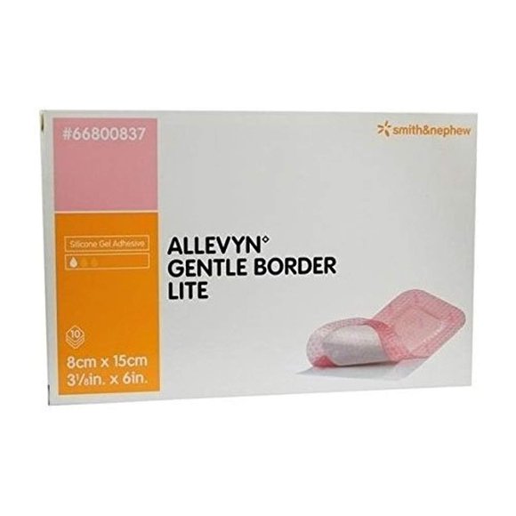 Apósito para heridas ALLEVYN Gentle Border 16 × 17 cm (paquete de 10)