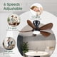 thumbnail image 3 of Ventilador de techo Kviflon 8010Wood de 30 pulgadas con LED y control por app, 3 of 3