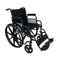 Glomed - Silla De Ruedas Estándar Plus Desmontable Abatible