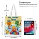 thumbnail image 5 of Noodle & Pals Bolso de tela con estampado de lienzo para mujer, bolsa de compras reutilizable y estética, con cremallera interior, regalo para mujer, 35 × 40 cm., 5 of 6