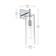 thumbnail image 2 of Aplique de Pared Living District Savant 1 Luz Metal Negro/Transparente, 2 of 8