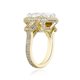 thumbnail image 2 of Anillos de Lujo de Moda para Hombre con Estilo Punk de Rapero, Chapados en Oro de 14K, Brillantes, Grandes, con Acabado Helado, de Compromiso, Hip Hop, de Circonia Cúbica, Anillos para Hombre, 2 of 9