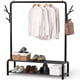 thumbnail image 1 of Perchero para ropa de armario, sencillo, 132 cm, con espacio de almacenamiento, negro, 1 of 7