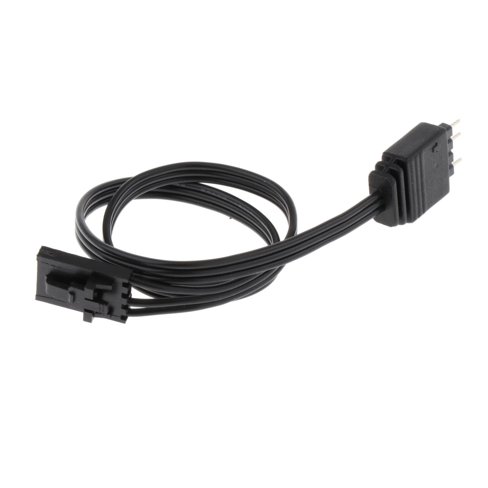 Magideal - Cable Adaptador Del Ventilador Conector De 25 Cm Convertidor De Ventilador Portátil Negro Duradero Con Accesorios De División De Nodo De Iluminación D