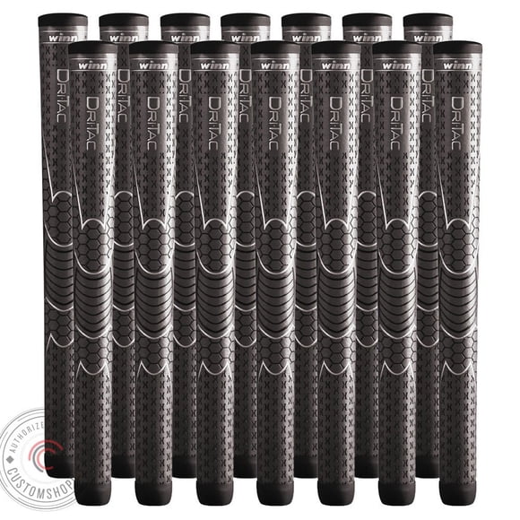 Golf Grip Winn DriTac Oversize AVS Grey, juego de 9