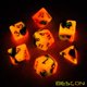 thumbnail image 3 of Juego de dados poliédricos Bescon HOT Rocks que brillan en la oscuridad, 3 of 7