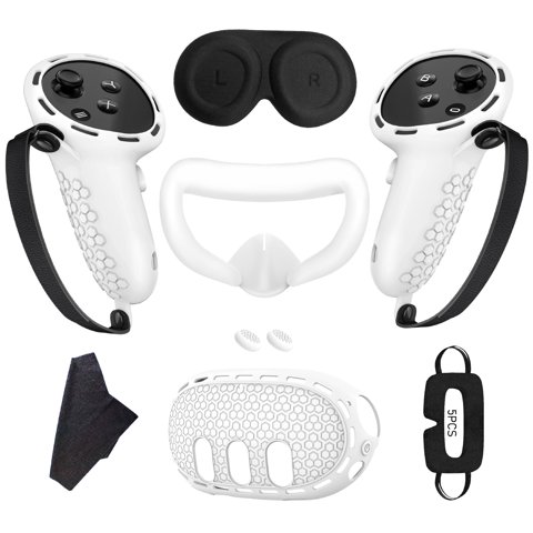 Accesorios Vr Aaronmei 7 En 1 Compatibles Con Quest 3 Blanco