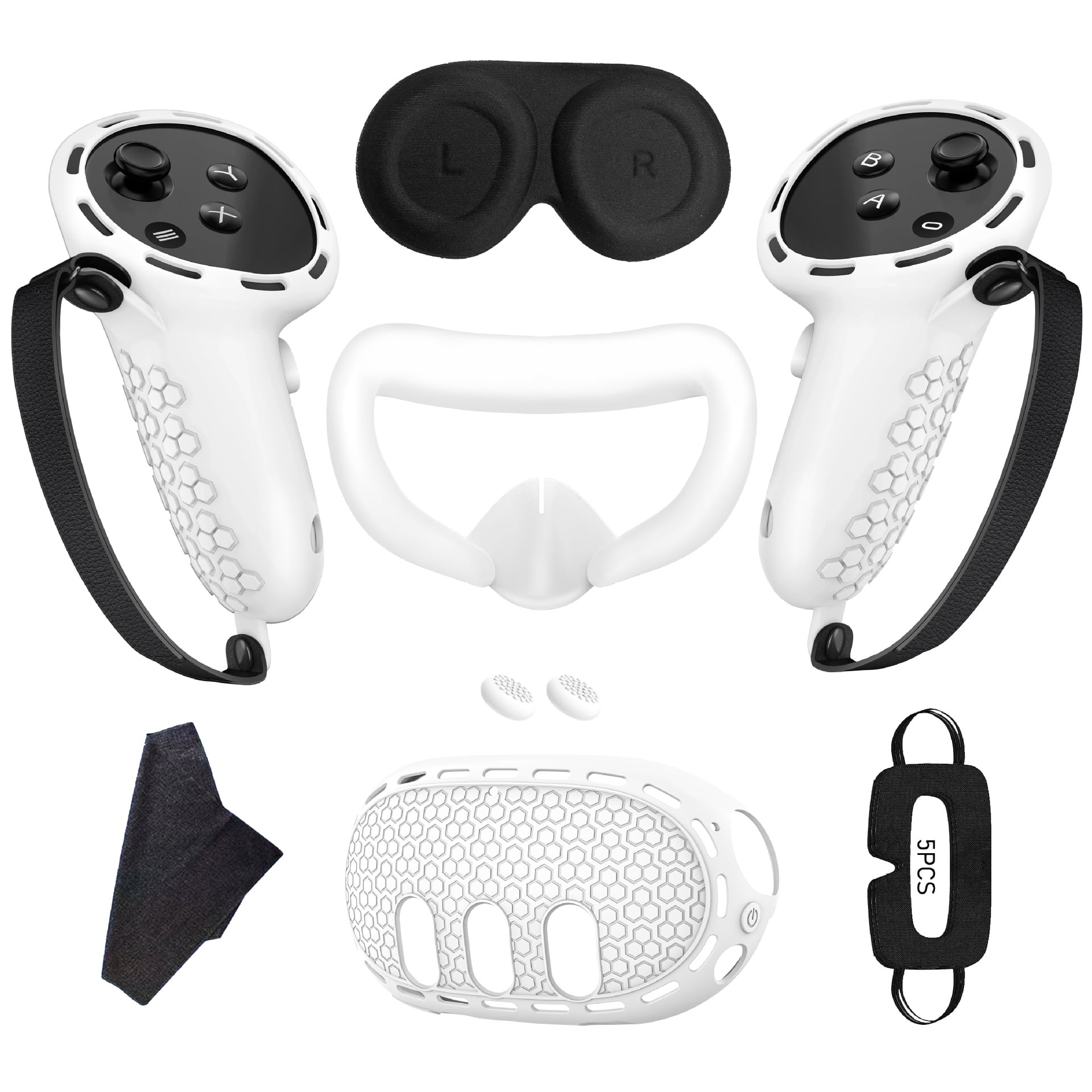 Accesorios Vr Aaronmei 7 En 1 Compatibles Con Quest 3 Blanco
