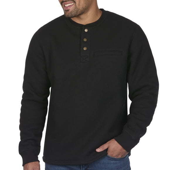 Camisa Coleman Waffle Henley de manga larga con forro sherpa para hombre