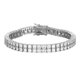 thumbnail image 1 of Pulsera de Tenis de Moissanita de 3 Mm en 2 Filas para Mujer y Hombres Unisex Color D Claridad VVS1 Pulsera de Diamantes para Hombre Plata de Ley 925 Pulseras de Tenis para Mujer Joyería 6-8.5, 1 of 9