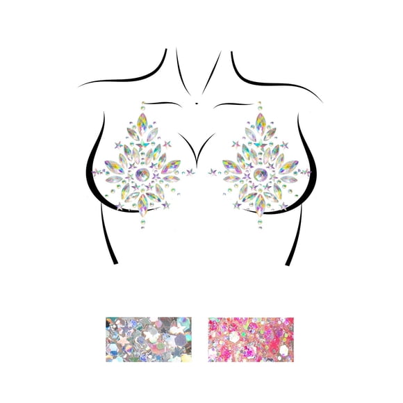 Set de pezones adhesivos Leg Avenue Cambria de Body Jewel