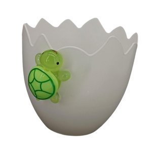 Ioensy - Maceta Blanca De Cáscara De Huevo, Macetero De Flores De Pascua Para Festival, Escritorio Al Aire Libre