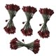 thumbnail image 5 of 200pcs bayas artificiales de doble cabeza diy craft rojo oscuro, 5 of 5