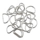 thumbnail image 3 of 100 piezas de aleación diy d dee rings para cintas flejes 15x10x2mm blanco, 3 of 3