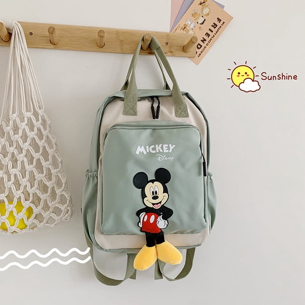 Disney Autumn Student Print Mickey School Bag Senior High School Students Backpacks Teen Girls Lovely Backpack Children Bag