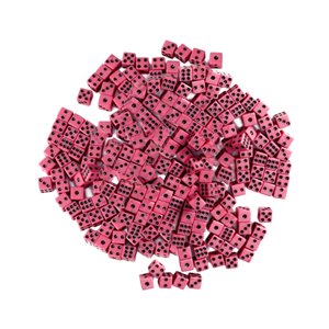 Magideal - Dados De , Juguetes Para Exteriores, 8Mm, Estándar De Seis Para Fiestas De Cumpleaños, Regalos De Juguete, Actividad, , Rojo