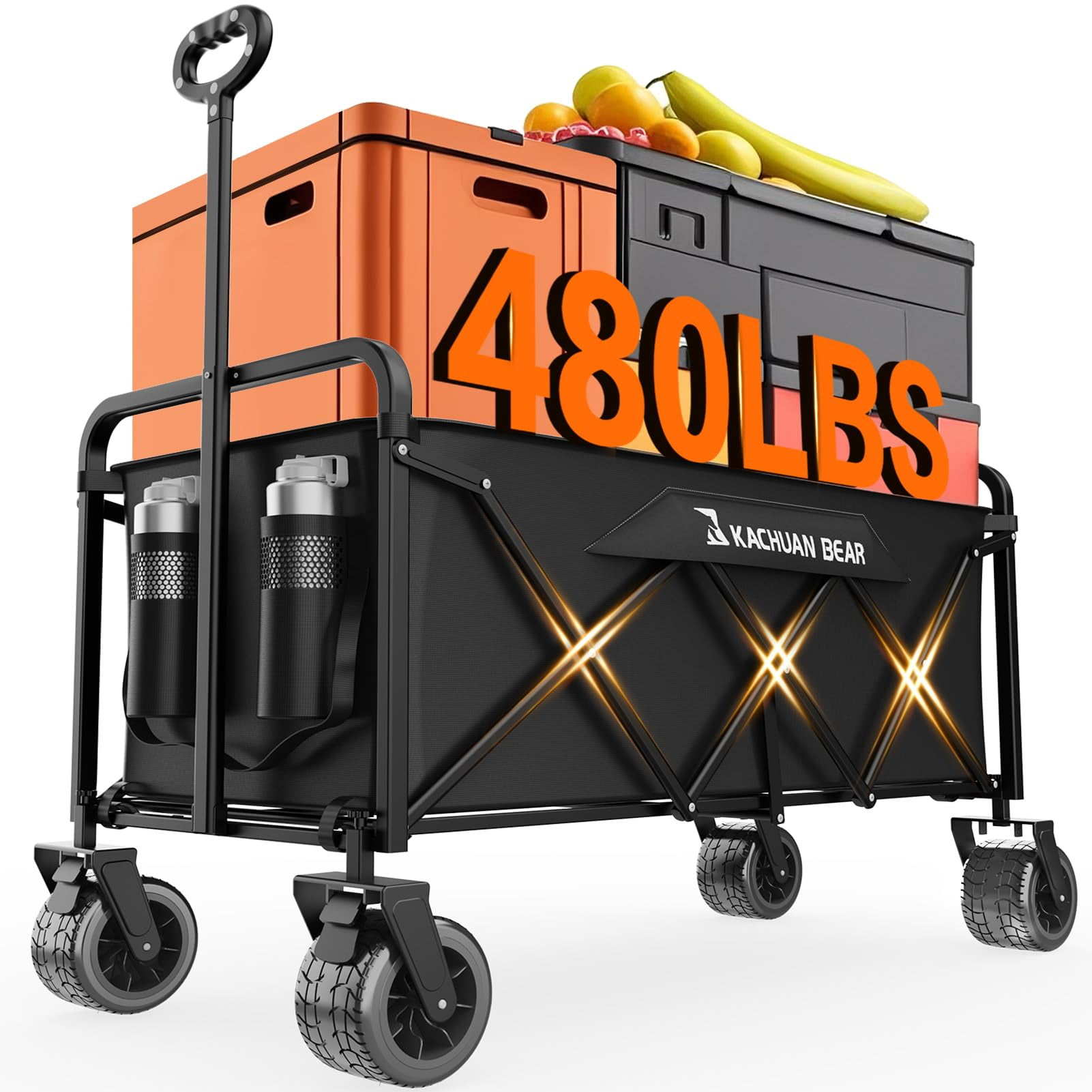 Carro Plegable Kachuan Bear 300 L, 218 Kg, Resistente