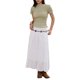 thumbnail image 2 of INSPIRE CHIC Top con Nido de Abeja para Mujeres Y2K Cuadros Manga Corta Cuello Redondo Volantes Fruncidos Camiseta L Gris Verde, 2 of 6