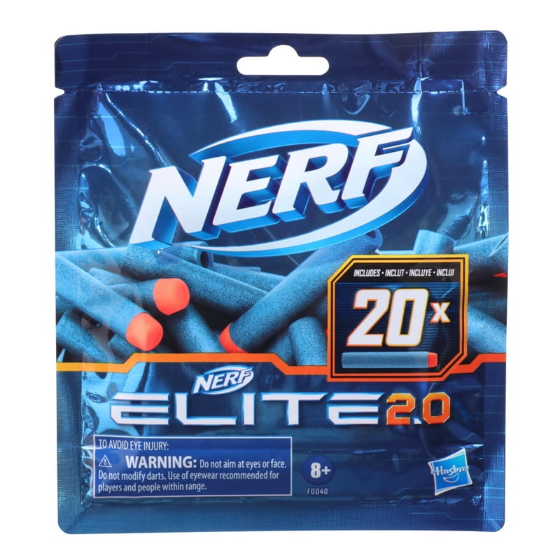 Lanzadores Dardos Nerf Pack 20 Elite 2.0