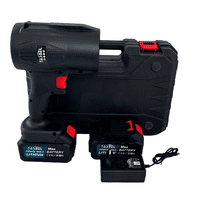 Tasbel - Soplador Turbina Inalámbrico 12V 240W Con 2 Baterías Negro