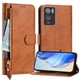 thumbnail image 5 of FOXDOCK Funda Tipo Cartera para Ulefone Note 21 Cuero PU con Cremallera y Correa de Muñeca, Ranuras para Tarjetas, Soporte Plegable, Cierre Magnético, 5 of 5