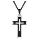 thumbnail image 1 of Believe by Brilliance Mens Stainless Steel Two Tone Stacked, 1 of 3