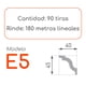 thumbnail image 2 of Cornisa E5 45 x 40mm x 2mt xPS Caja 90 unidades, 2 of 3