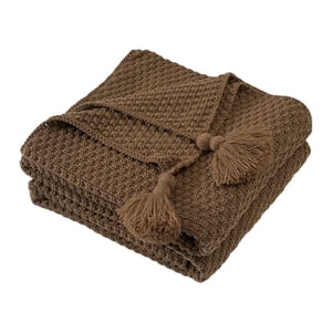 Magideal - Manta De Cama De Estilo Nórdico Con Borlas Para Cama, Toallas De Playa, Manta Envolvente, Manta Suave Para Colchas, Cama, Dormitorio, Sofá De Coche 150Cmx200Cm