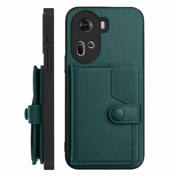 FOXDOCK Funda para OPPO Reno 11 con Bloqueo RFID - Diseño Elegante con Cierre de Botón