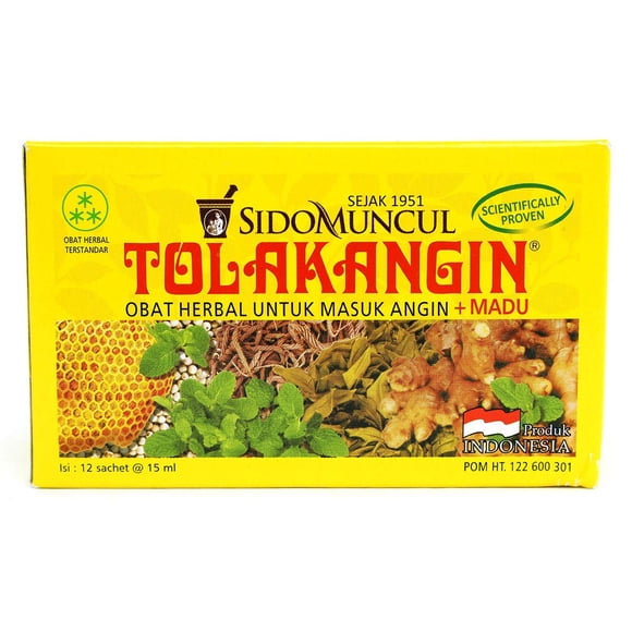 Jarabe Herbal Tolakangin 12 Sobres de 15 ml con Miel