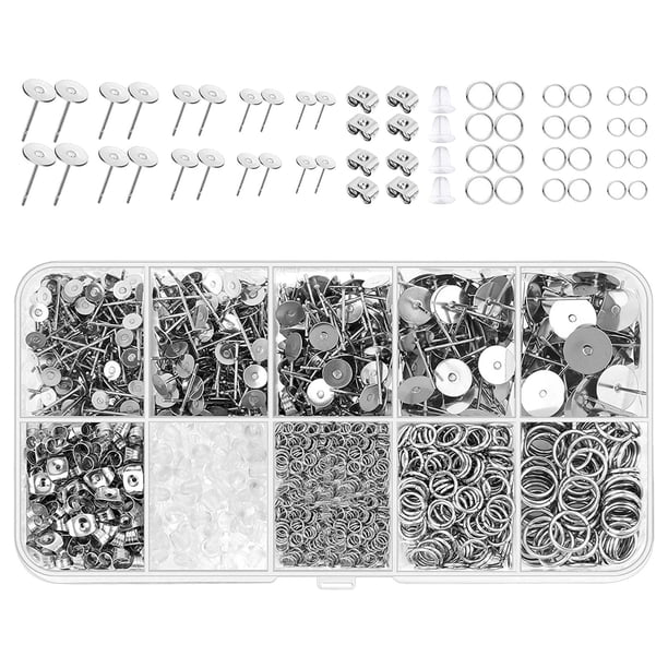 Kit De Suministros Para Hacer Pendientes, Fabricación De Joyas DIY Con Caja De Transporte, Accesorios