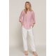 thumbnail image 2 of Camisa Tejida A Rayas Con Cuello Redondo Y Abertura Larga, 2 of 5