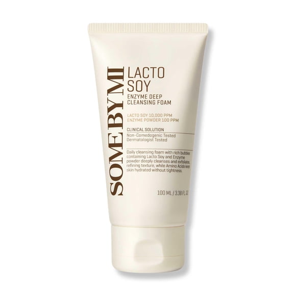 Limpiador profundo Face Wash SOME BY MI Lacto con enzimas de soja, 100 ml