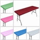 thumbnail image 2 of suxuMhao Funda Ajustada para Mesa, Funda Elástica y Extensible para Mesa, Funda para Mesa de Fiesta, Mantel de Medio Paquete, Color Sólido Rojo Oscuro, 47 X 23 Pulgadas, 1 Pieza, Uso Interior, 2 of 4