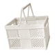 thumbnail image 1 of Caja de Almacenamiento Plegable Cesta de Compras Plegable con Asas Cesta de Picnic, Camping, Cocina Del Hogar Blanco, 1 of 5