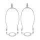 thumbnail image 5 of 2 piezas de pantalla de lámpara, accesorios de iluminación de arpa, soporte, Base de luz, accesorio de luz, arpa de lámpara para mesa/luz de suelo Plata, 5 of 5