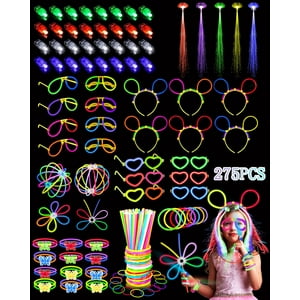 Unistylar - Suministros De Fiesta Que Brillan En La Oscuridad, 275 Unidades, Para Niños Y Adultos